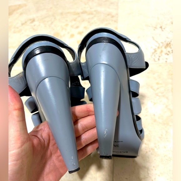 Balenciaga Light Blue Gladiator Heel - Picture 3 of 7